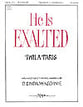He Is Exalted Handbell sheet music cover